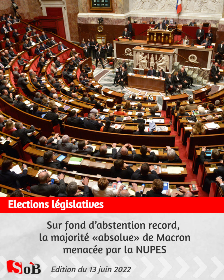 Sur fond d’abstention record, la majorité «absolue» de Macron menacée par la NUPES