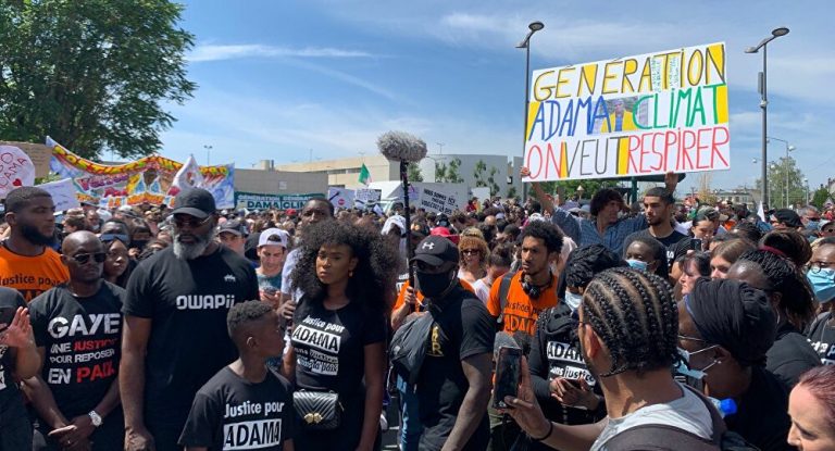 Quatre ans après la mort d’Adama Traoré, mobilisation сontre les violences policières à Beaumont-sur-Oise