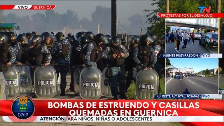 Argentine : le gouvernement réprime brutalement les «sans-toit» de Guernica