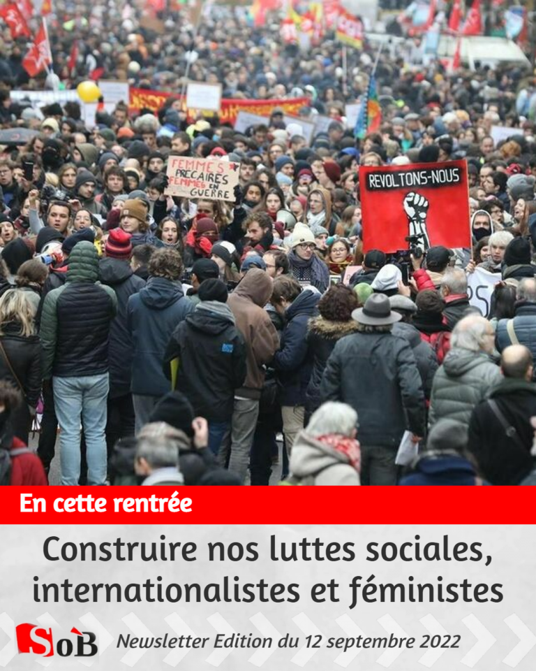 En cette rentrée, construire nos luttes sociales, internationalistes et féministes