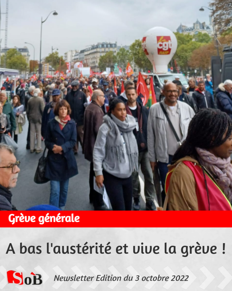A bas l’austérité et vive la grève !