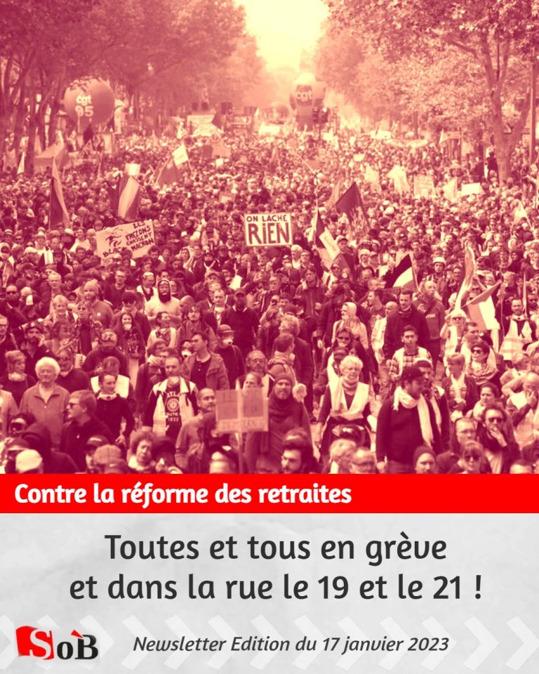 Toutes et tous en grève et dans la rue le 19 et le 21 !
