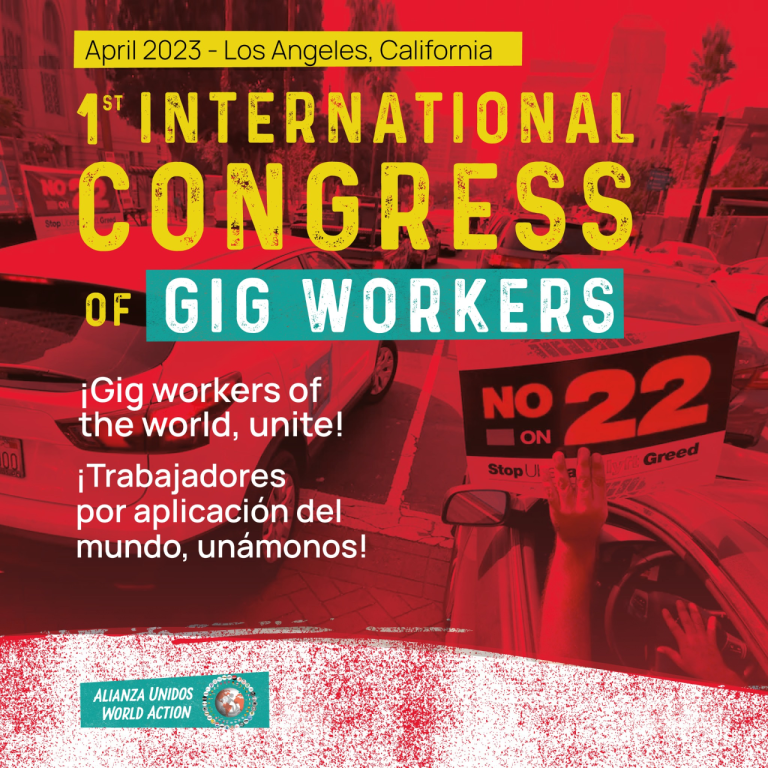 1er Congrès international des travailleurs de plateforme aux Etats-Unis