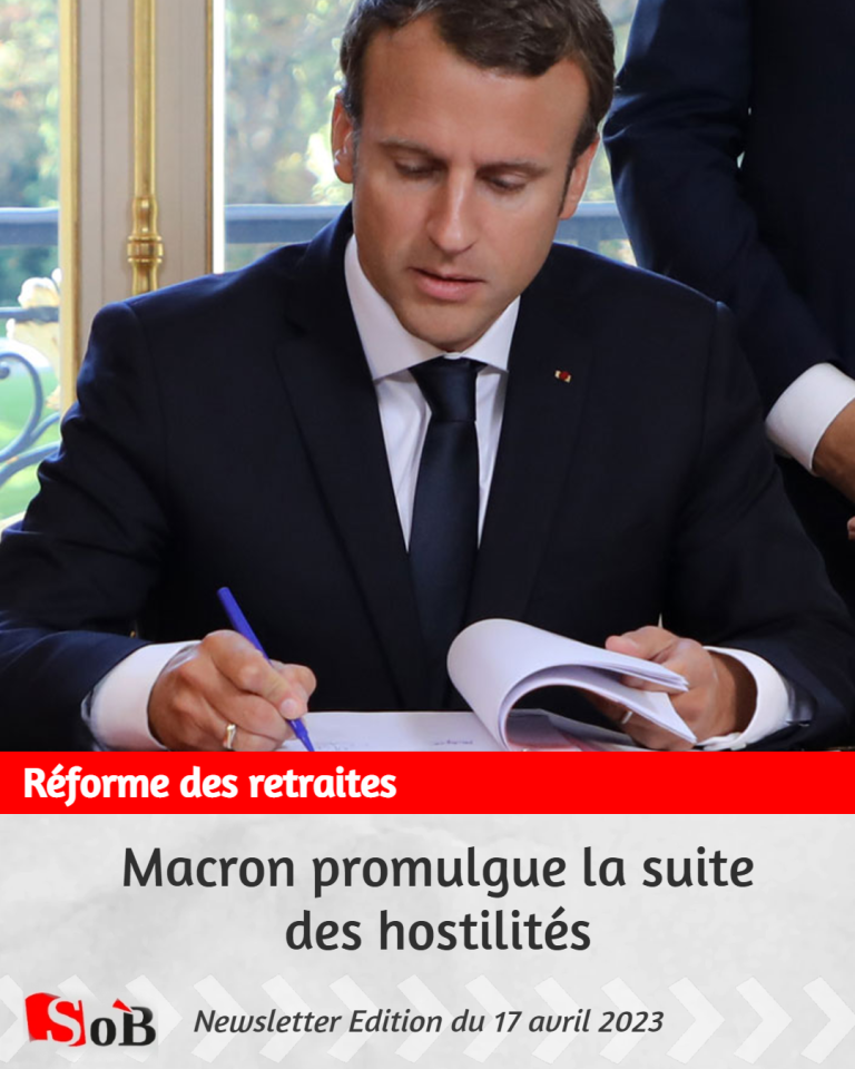 Macron promulgue la suite des hostilités
