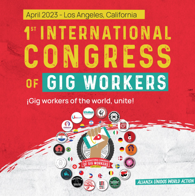 Los Angeles : Premier Congrès international des travailleurs de plateformes