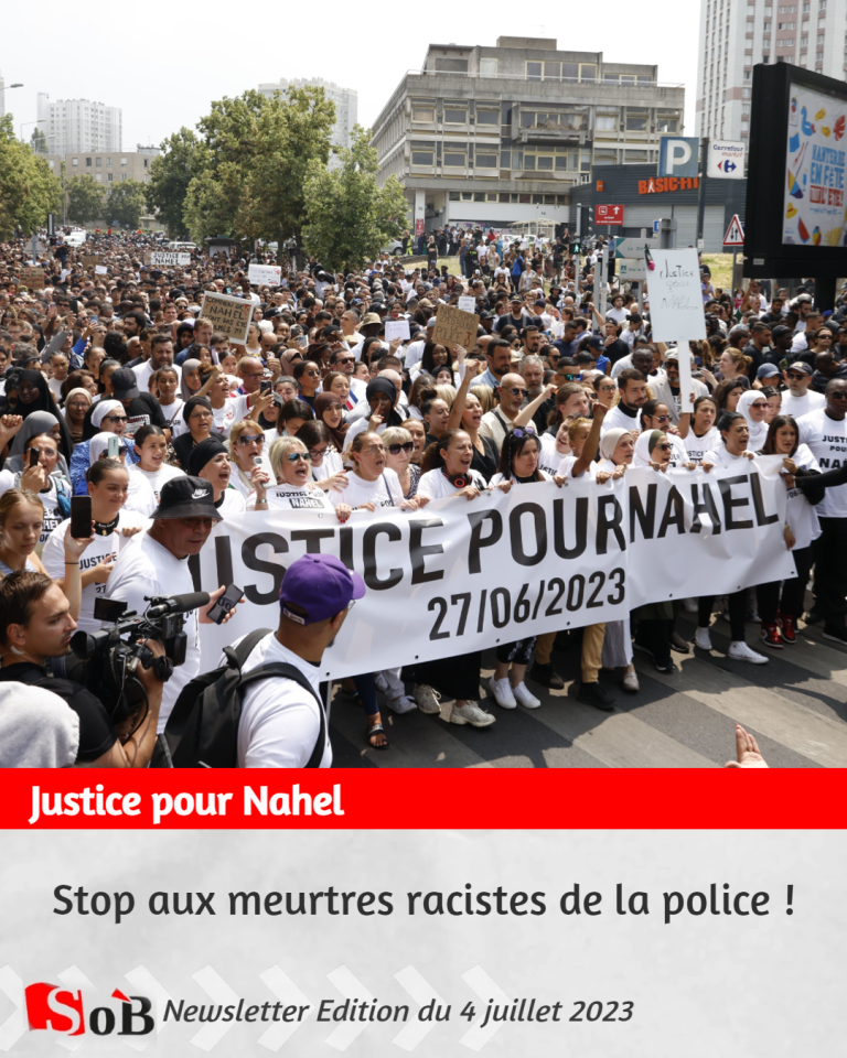 Justice pour Nahel. Stop aux meurtres racistes de la police !