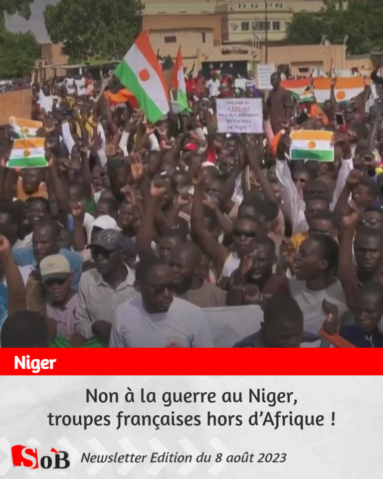 Non à la guerre au Niger, troupes françaises hors d’Afrique !