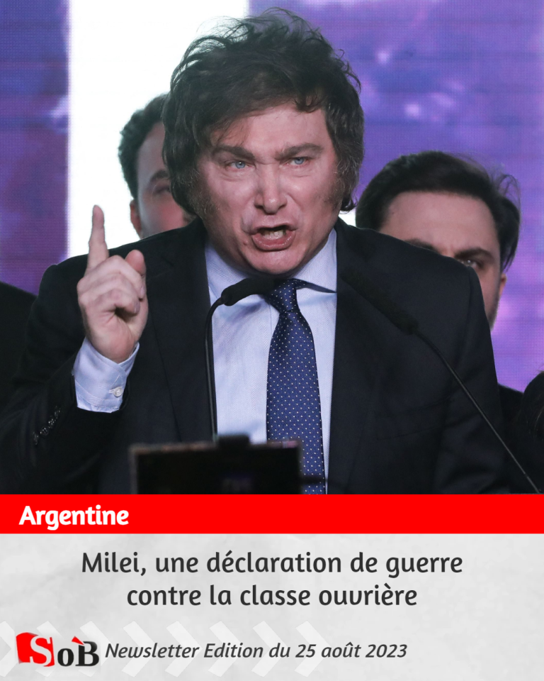 Milei, une déclaration de guerre contre la classe ouvrière