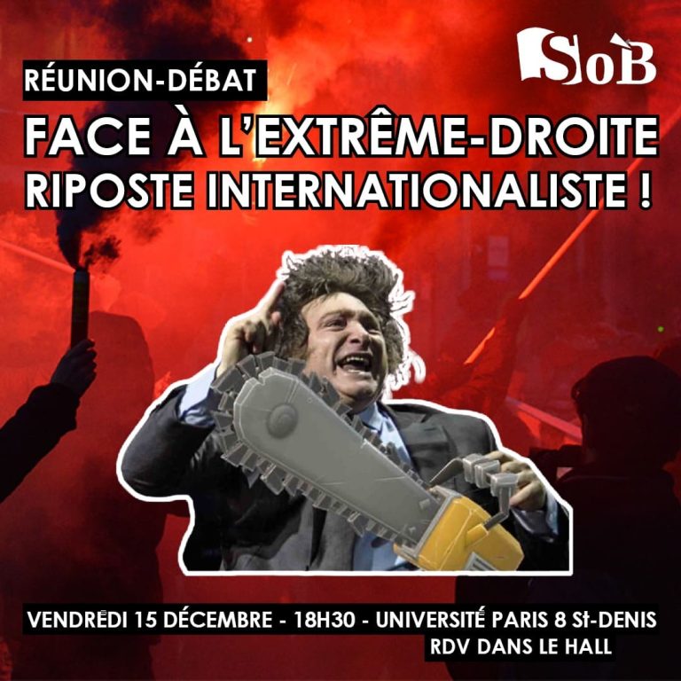 Réunion-débat de Socialisme ou Barbarie : « Face à l’extrême droite, riposte internationaliste ! »