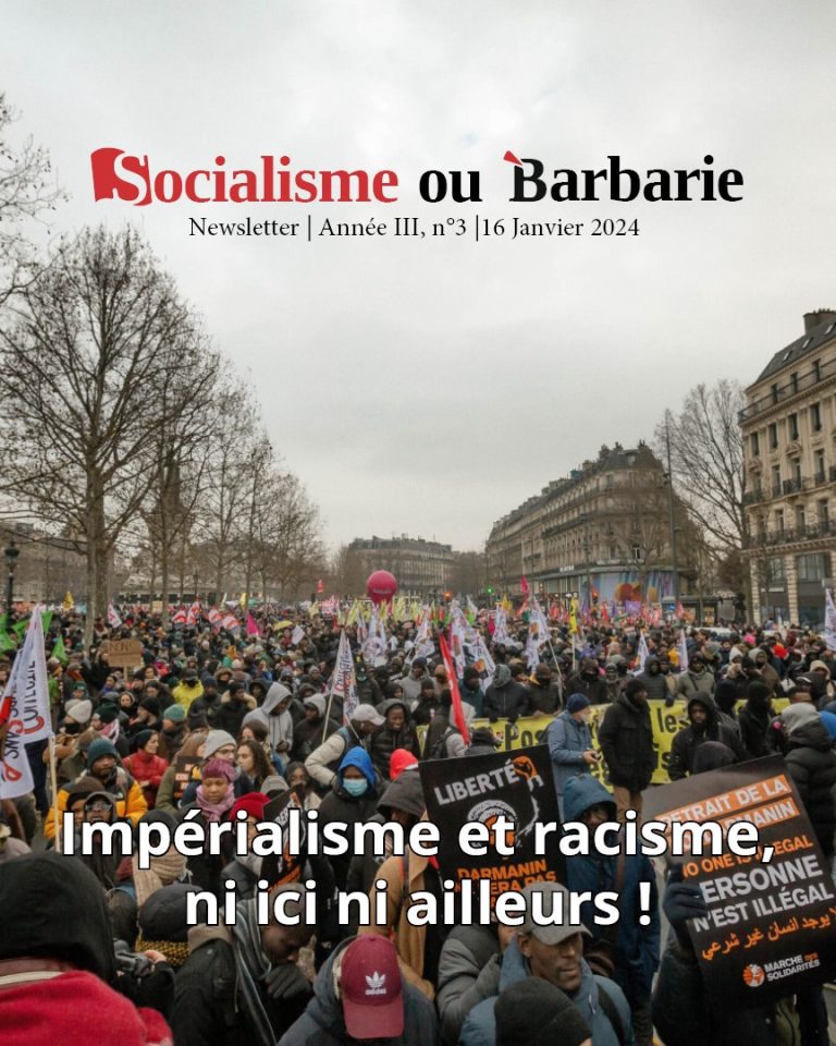 Impérialisme et racisme, ni ici, ni ailleurs !