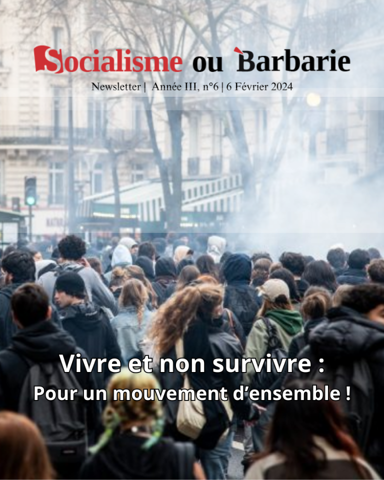 Vivre et non survivre : Pour un mouvement d&rsquo;ensemble !