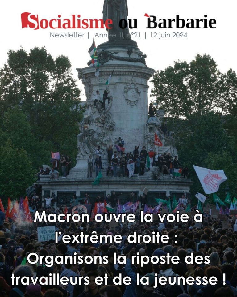 Organisons la riposte des travailleurs et de la jeunesse !