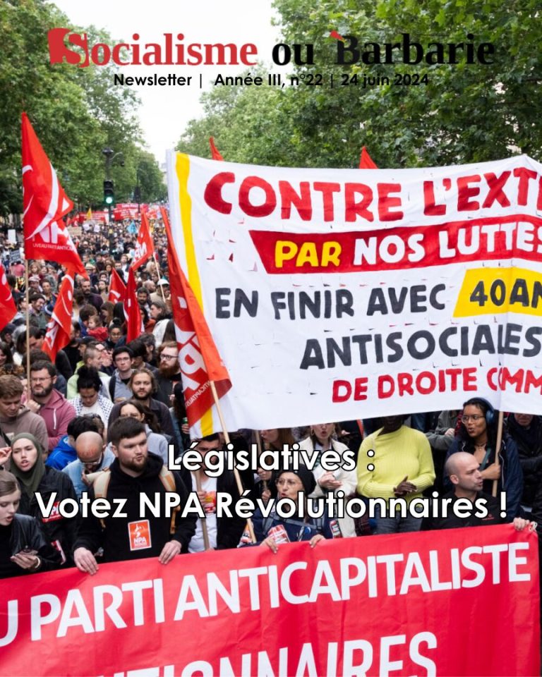 Elections législatives : Votez pour le NPA-Révolutionnaires !