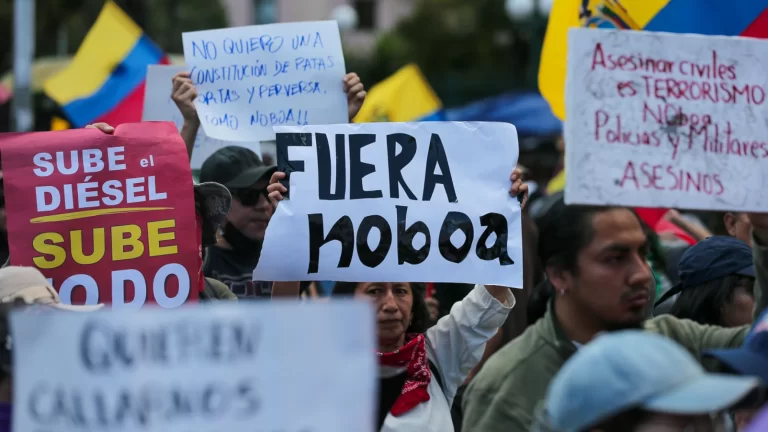 Révolte en Equateur contre la politique de Daniel Noboa