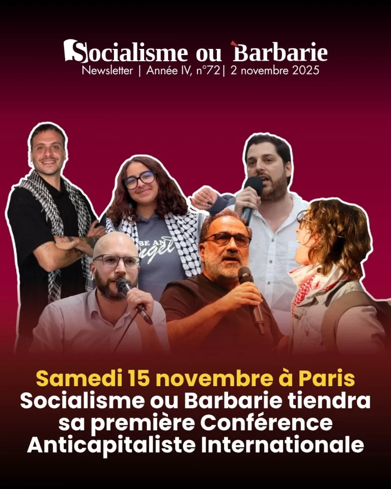 Socialisme ou Barbarie tiendra sa première Conférence Anticapitaliste Internationale à Paris