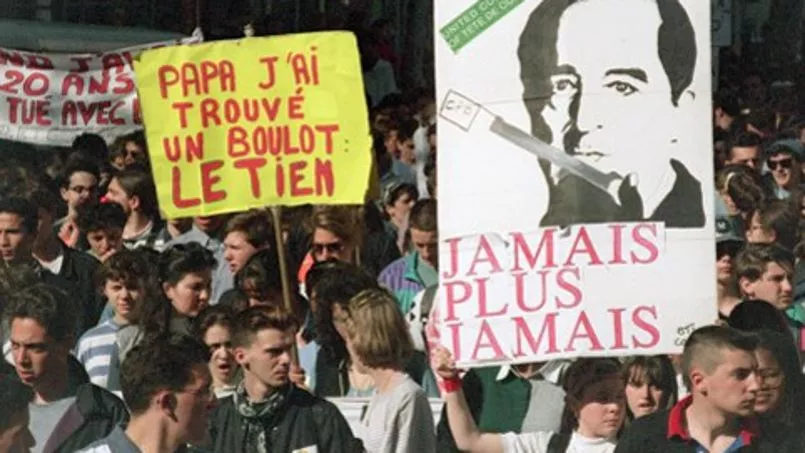 Manifestation de la jeunesse de 1994 contre le Smic-jeunes