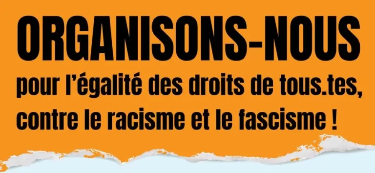Non au racisme, non aux fascistes, non aux violences d&rsquo;État, solidarité ! Samedi 14 mars – Unité