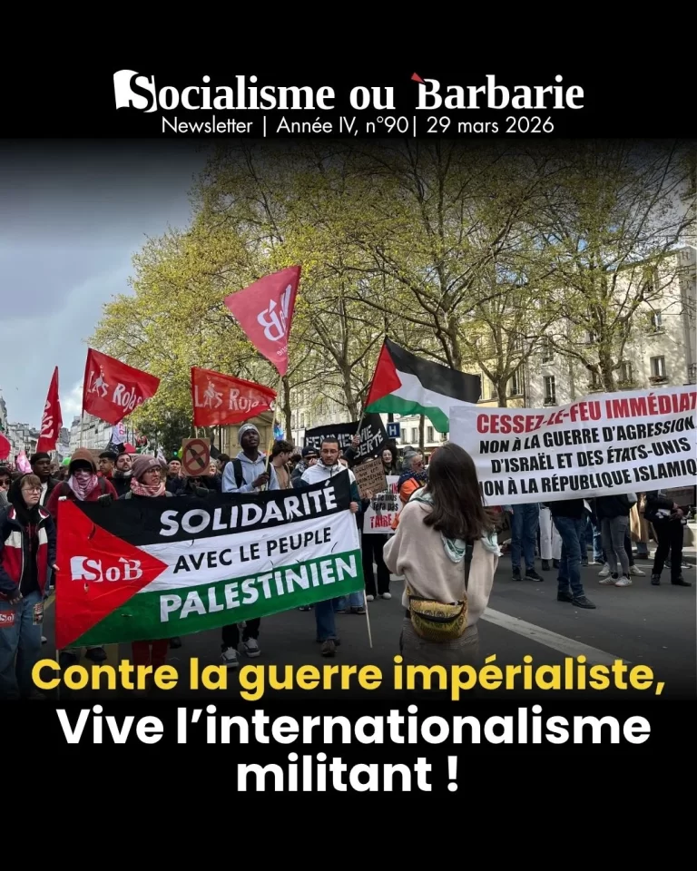Contre la guerre impérialiste, vive l’internationalisme militant !