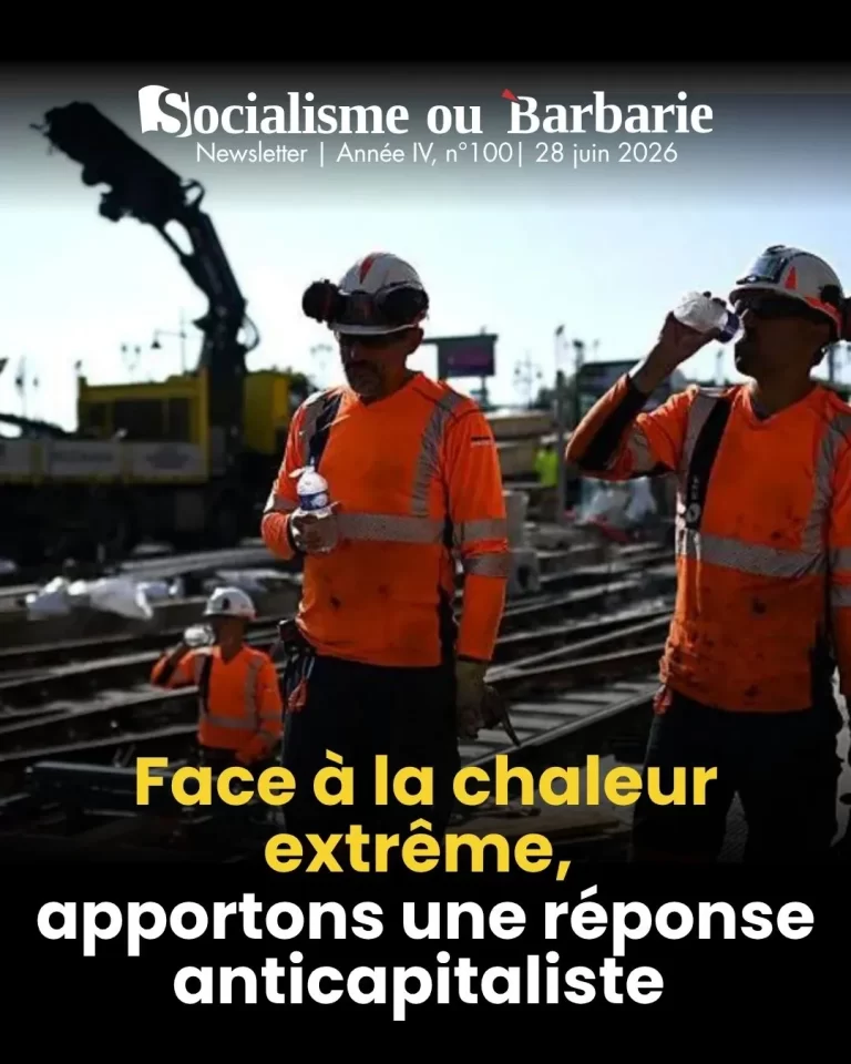 Canicule : Face à la chaleur extrême, apportons une réponse anticapitaliste