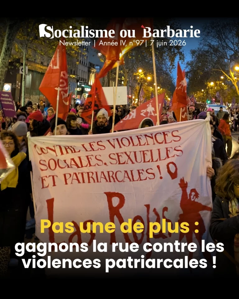 Pas une de plus : gagnons la rue contre les violences patriarcales !